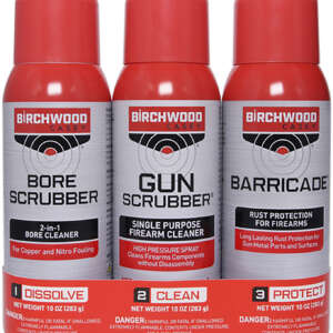Birchwood Casey 33309 1-2-3 Aerosol Value Pack Kit 10 oz. Aerosol Can 3 Pack