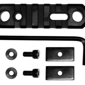 GrovTec US Inc GTSW192 3.1 Inch 5 Slot with Push Button Bases Stock AR  Black Anodized