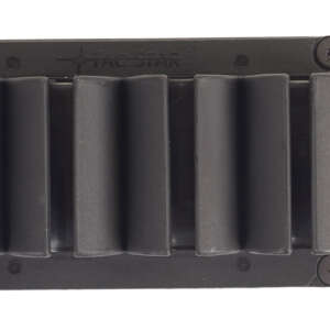 TacStar 1081130 SideSaddle  Rem 870/1100/1187 20 Gauge 4rd Black Polymer w/Aluminum Mounting Plate