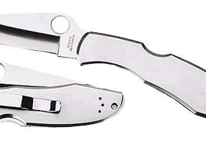 Spyderco C10S Endura 4  3.85" Folding Clip Point Part Serrated VG-10 SS Blade Satin Stainless Steel Handle Includes Pocket Clip