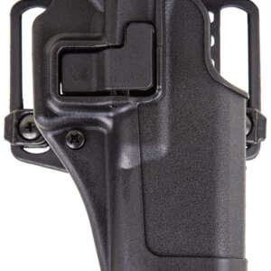 Blackhawk 410504BKL Serpa CQC  OWB Size 04 Matte Black Polymer Belt Loop/Paddle Compatible With Beretta 92/96/M9 Left Hand