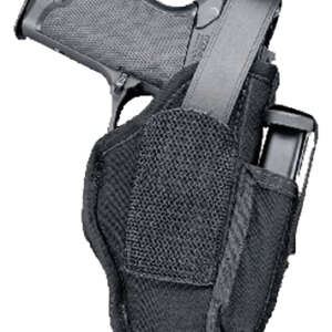 Uncle Mike's 70050 Sidekick Hip Holster IWB/OWB Size 05 Black Laminate Belt Clip Fits Large Semi-Auto Fits 4.50-5" Barrel Ambidextrous