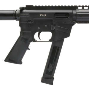 Freedom Ordnance FX9P8 FX-9  9mm Luger 8.25" 33+1 Black Hard Coat Anodized Black Polymer Grip KAK Shockwave Pistol Brace