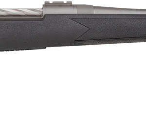 Mossberg 28010 Patriot Synthetic Full Size 30-06 Springfield 5+1 22" Stainless Cerakote Fluted Barrel, Stainless Cerakote Receiver Drilled & Tapped, Black Fixed Synthetic Stock, Right Hand
