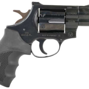 Weihrauch Guns 770125 Windicator  38 Special 6rd 2" Blued Steel Barrel & Cylinder, Compact Blued  Steel Frame w/Exposed Hammer, Ramp Front/Fixed Rear Sights, Finger Grooved Black Rubber Grip