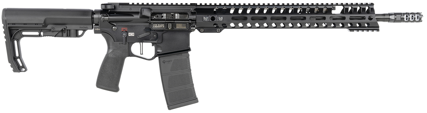 Patriot Ordnance Factory 00856 Renegade + 5.56x45mm NATO 16.50" 30+1 Black Hard Coat Anodized Black Nitride 6 Position MFT Stock Black Polymer Grip