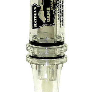 Haydel's Game Calls BC10 Big Barreled  Open Call Single Reed Mallard Sounds Attracts Ducks Clear Plastic