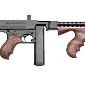 Thompson T1B 1927A-1 Deluxe 45 ACP Caliber with 16.50" Barrel, 20+1 Capacity Stick Magazine, Blued Metal Finish, Walnut Removable Fixed Stock & Wood Grip Right Hand
