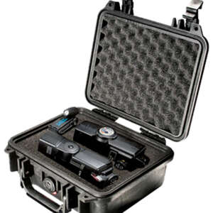 Pelican 1200000110 Protector Case Black Polypropylene Holds Handgun