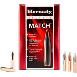 Hornady 30715 Match  30 Cal .308 178 gr Hollow Point Boat Tail Match 100 Per Box/ 15 Case