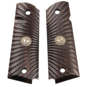 Wilson Combat 351MFS Side Panel Grips Full Size Starburst Cocobolo