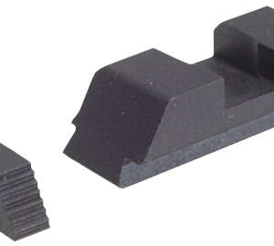 AmeriGlo GT504 Range Series Sight Set for Glock  Black Serrated Front-Black Rear