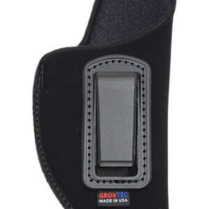 GrovTec US Inc GTHL14101R Inside The Pants  IWB Size 01 Black Suede Belt Clip Fits Med Semi-Auto 3-4" Barrel Right Hand