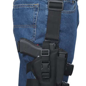 Bulldog WTAC8R Tactical  Leg Black Knit Fits Large Semi-Auto Fits 3.50-5" Barrel Right Hand