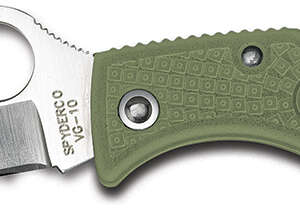 Spyderco LFGP3 Ladybug 3  1.94" Folding Clip Point Plain VG-10 SS Blade Foliage Green FRN Handle