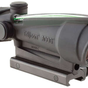 Trijicon 100144 ACOG  Black Hardcoat Anodized 3.5x35mm Illuminated Green Chevron .308/7.62 BDC Reticle