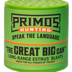 Primos 738 The Great Big Can Doe Bleat Attracts Deer Green Plastic