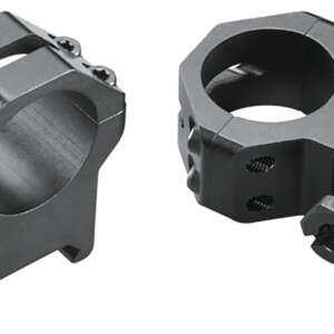 Weaver Mounts 48362 Four-Hole Skeleton Rings  Matte Black 1" Extra High