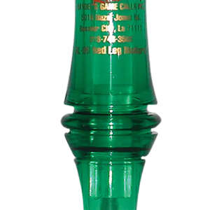 Haydel's Game Calls RL99 "Redleg" Mallard  Open Call Double Reed Mallard Sounds Attracts Ducks Green Plastic