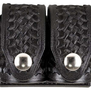 HKS 203BLBN SpeedLoader Case  Double Large Black Hytrel Belt Loop Belts 2.25" Wide