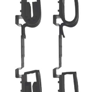 Rugged Gear 10065 Screw Mount Double Hook Black Steel Holds 2 Rifle/Shotgun