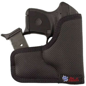 DeSantis Gunhide M33BJG3Z0 Nemesis Ammo Pocket Black Rubberized Fabric Fits Kel-Tec P-3AT/P32 Ambidextrous