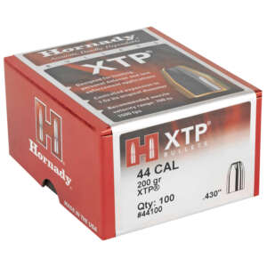 Hornady 44100 XTP  44 Cal .430 200 gr Hollow Point 100 Per Box/ 15 Case