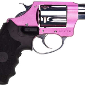 Charter Arms 53832 Undercover Lite Chic Lady Small 38 Special 5 Shot 2" High Polished Stainless Steel Barrel & Cylinder, Pink Aluminum Frame w/Black Crimson Trace Laser Grip, Exposed Hammer