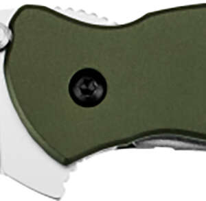 Kershaw 1620OL Scallion  2.40" Folding Drop Point Plain Bead Blasted 420HC SS Blade Olive Drab Anodized Aluminum Handle Includes Pocket Clip