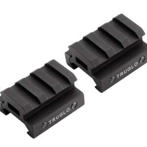 TruGlo TG8972B Picatinny Riser Mount  Matte Black Anodized