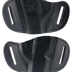 Bulldog MLBS Molded  OWB Black Leather Belt Slide Fits Bersa Thunder 380 Fits Ruger LCP Fits Sig 230 Right Hand