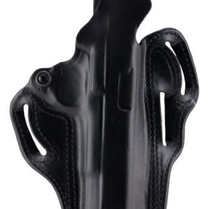 DeSantis Gunhide 001BAB2Z0 Thumb Break Scabbard OWB Black Leather Belt Slide Fits Glock 17 Fits Glock 22 Fits Glock 31 Right Hand