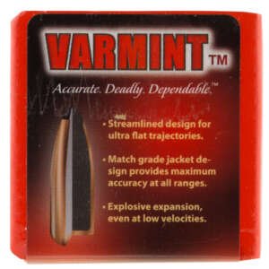 Hornady 2240 Traditional Varmint 22 Cal .224 50 gr Spire Point SX 100 Per Box/ 40 Case