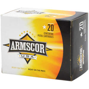 ARMSCOR AMMO 40SW 180GR JHP 20/25