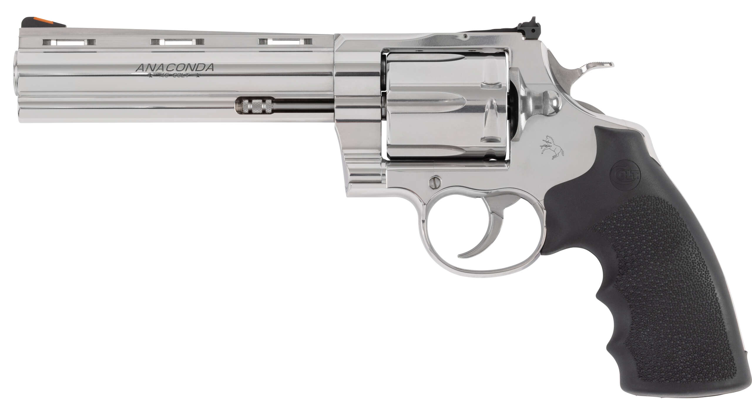 CLT ANACONDA 45CLT 6 SS HOGUE RUBBER GRIP 6RD