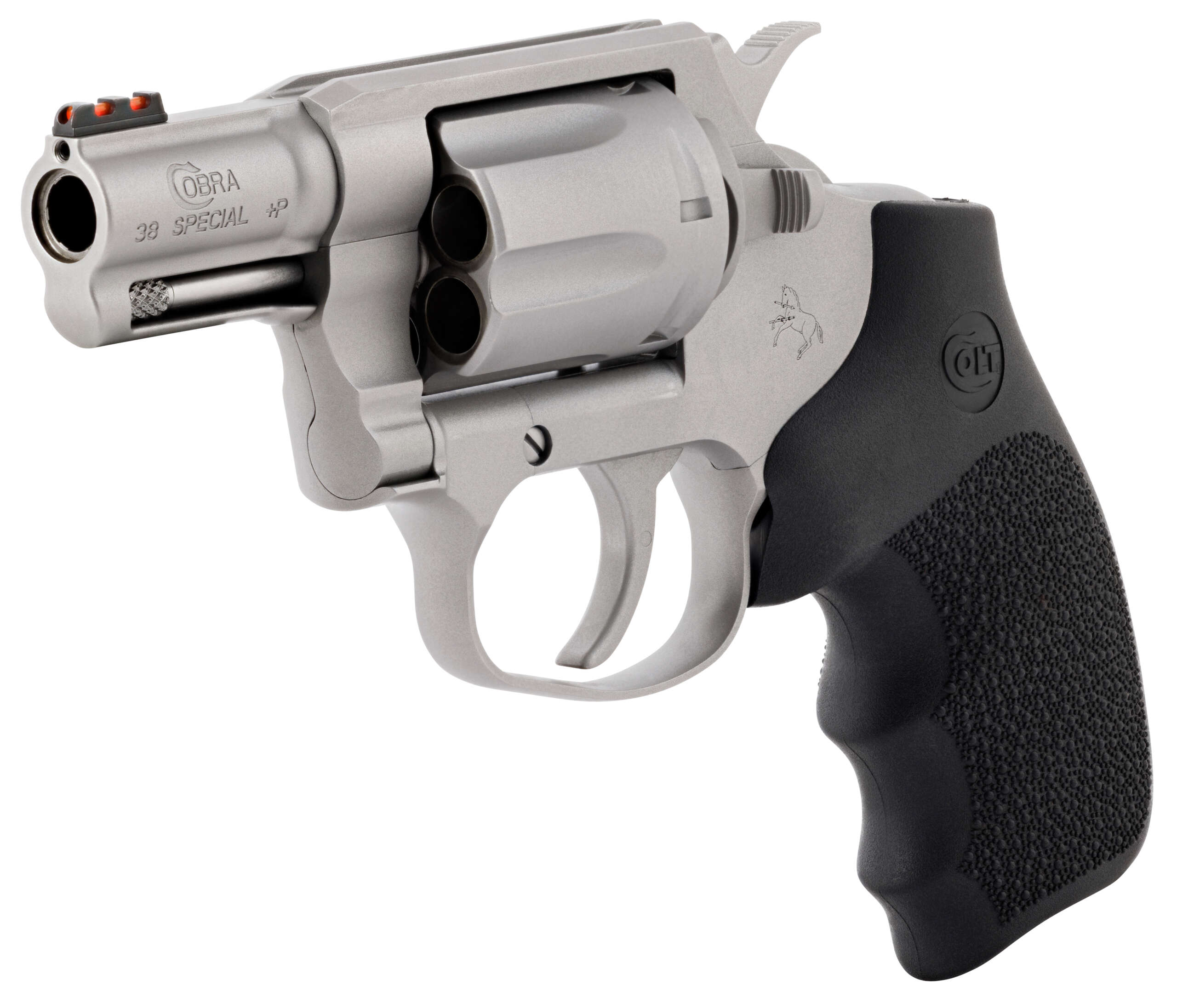 CLT COBRA 38SPL+P 2 SS HOGUE RUBBER GRIP 6RD