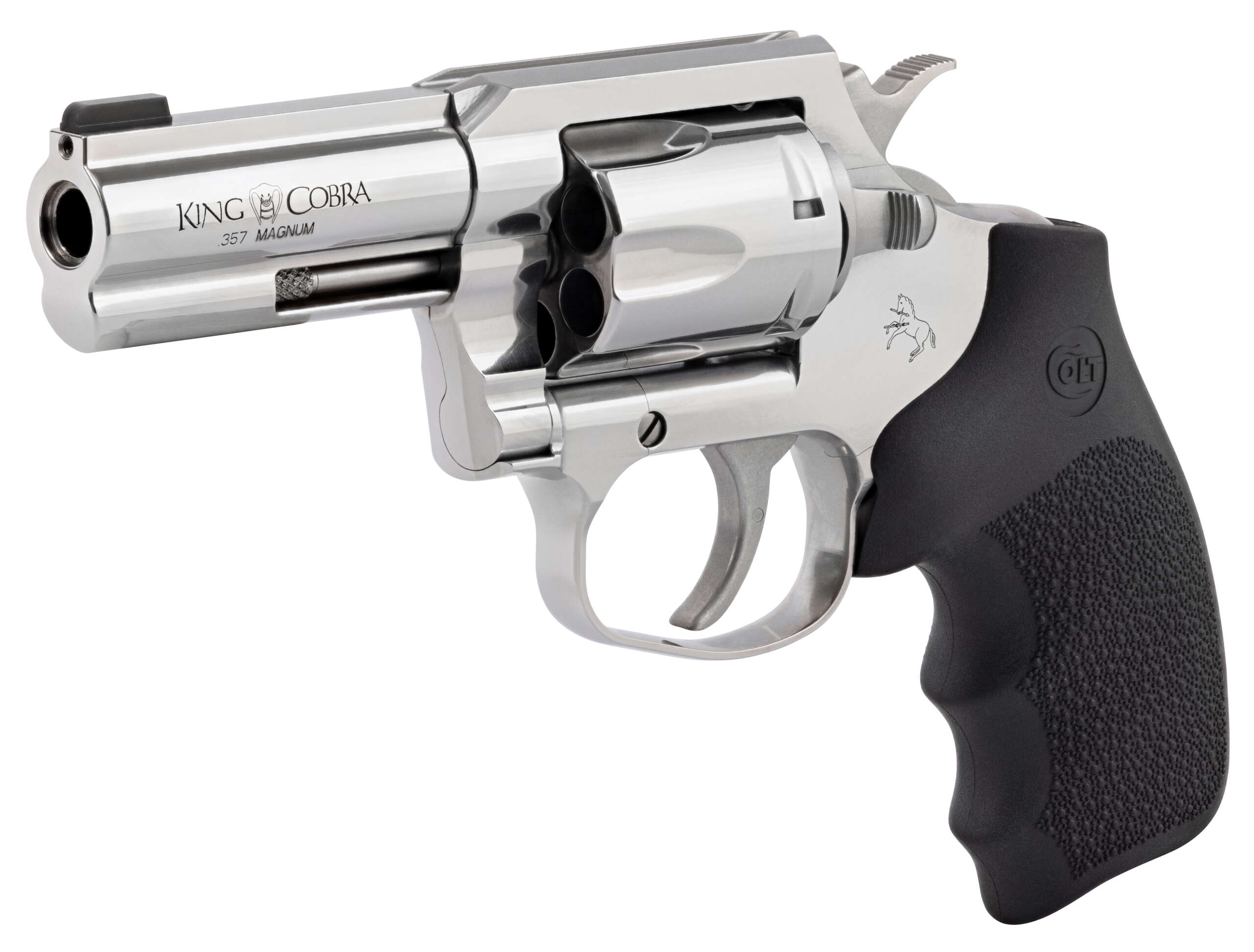 CLT KING COBRA 357MAG 3 SS HOGUE RUBBER GRIP