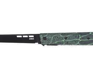 CRKT ZEPHYR 3.22" PLAIN EDGE GRN/WHT