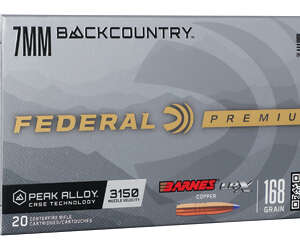 FED GLD MDL BARN 7MM BC 168GR 20/200
