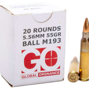 GO 5.56X45MM M193 55GR FMJ BRASS 1000/1 (72)