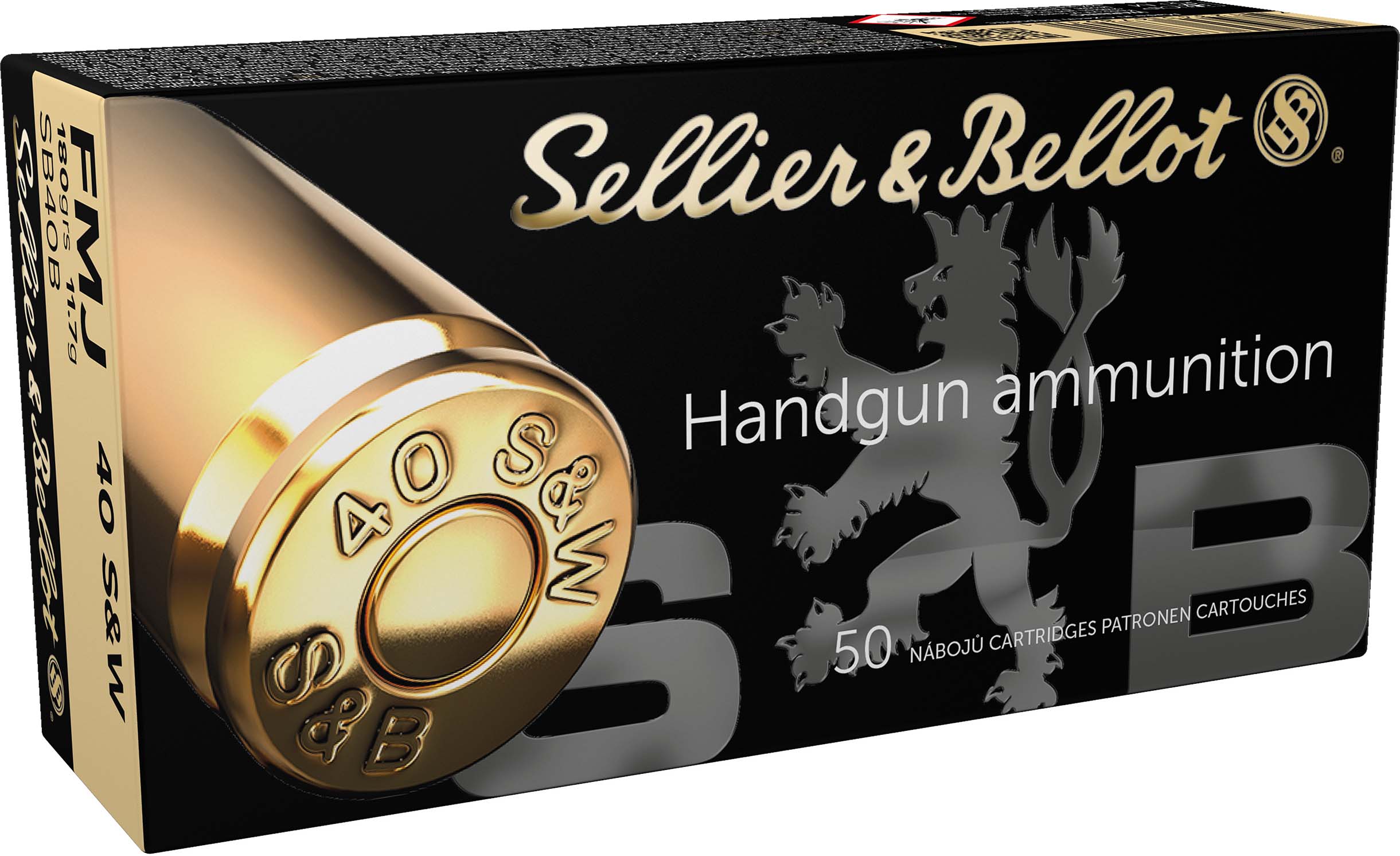 S&B 40SW 180GR FMJ 50RD