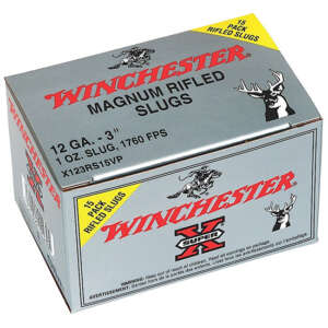 WIN SUPER-X RIFLED SLUG 12GA 3 1OZ RSHP 15/10