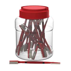 Birchwood Casey Dual Nylon Brushes in Plastic Tub 25/ct
