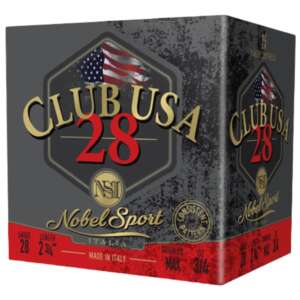 Nobel Sport 28 T1 Shotshell 28 ga 2-3/4" 3/4 oz 1300 fps #8 25/ct