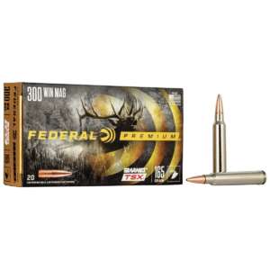 Federal Barnes TSX Rifle Ammunition .300 Win Mag 165gr 3050 fps 20/ct