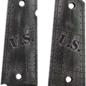 Hogue Govt. Model Aluminum - 1911 U.S. Green Distressed Grip