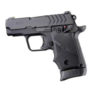 Hogue Overmolded Rubber Grip for Springfield 911 .380 Ambi Safety Black