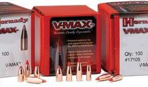 Hornady V-MAX Bullets .25 cal .257" 75 gr V-MAX 100/ct