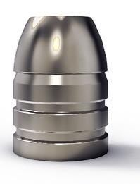 Lee Round Flat Nose Pistol Mould - Double Cavity (Handles Included) .452" 255 gr