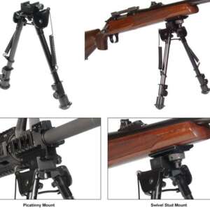 Leapers Tactical Op Bipod Tactical/Sniper Profile Adjustable Height - 8-12.5"